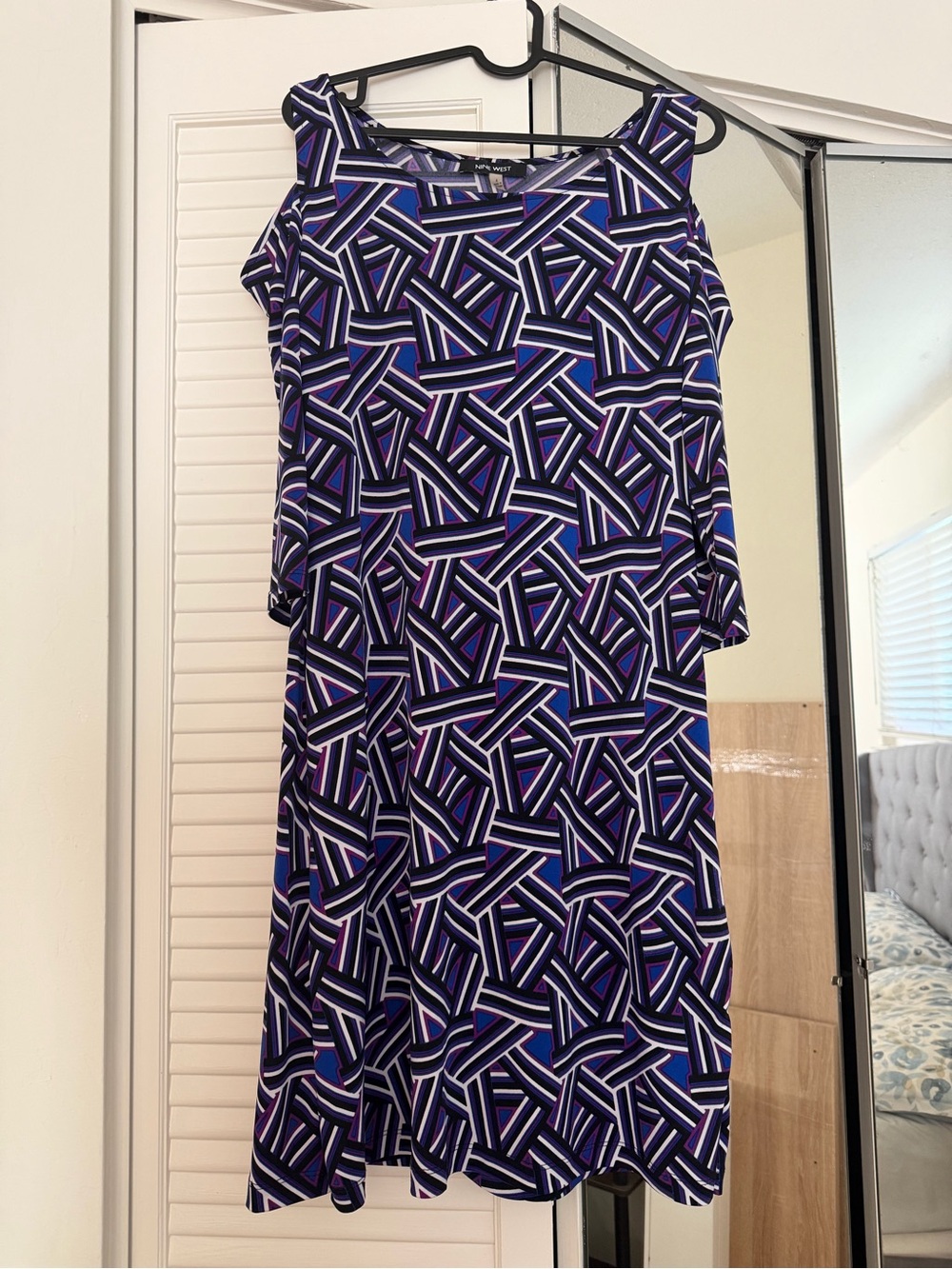 Nine West geometric pattern dress